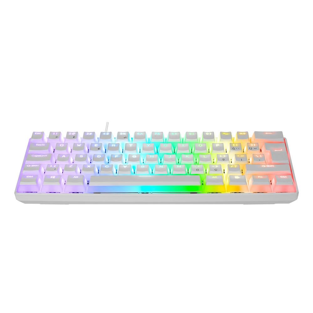 EVEREST BRIAR RGB RED SWITCH MEKANIK MINI GAMING KLAVYE-BEYAZ 2935